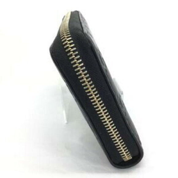 Gucci round zipper long wallet black leather - Picture 4 of 9